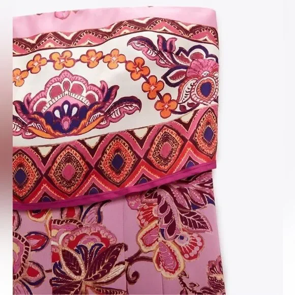 Zara blogger favorite strapless wide leg jumpsuit NWT - Picture 12 of 12